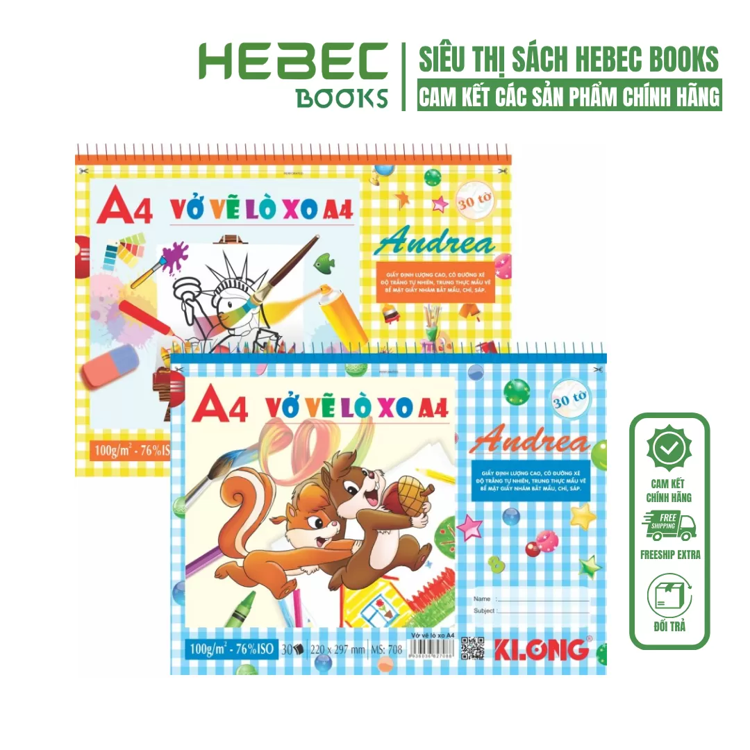 Vở vẽ lò xo 30 tờ KL708